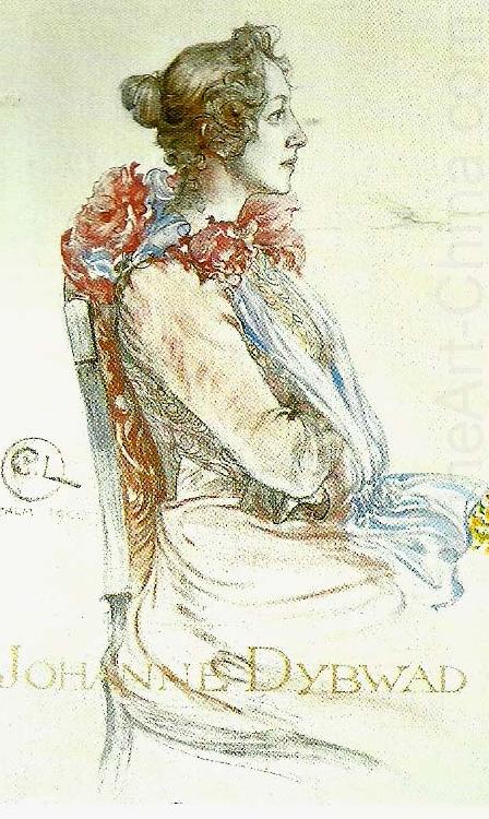 portrarr av johanne dybwad, Carl Larsson